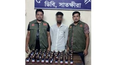 সাতক্ষীরায় ডিবির অভিযানে উইনসিরেক্স সিরাপ সহ আটক এক
