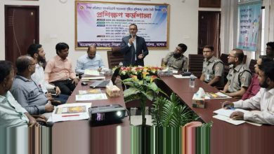যশোরে “শিক্ষা প্রতিষ্ঠানে মাদকবিরোধী সচেতনতা সৃষ্টিতে প্রশিক্ষক ও মেন্টর তৈরি” বিষয়ক প্রশিক্ষণ কর্মশালা