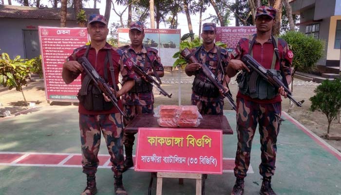 সাতক্ষীরায় ভারতীয় মালামাল জব্দ